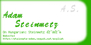 adam steinmetz business card